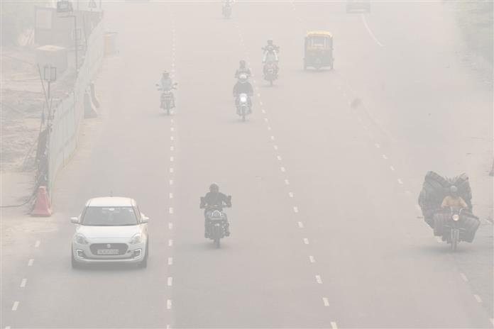 Smog in Delhi on Saturday.