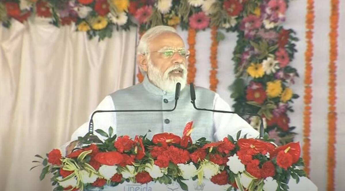 PM Narendra Modi inaugurates Purvanchal Expressway. PTI