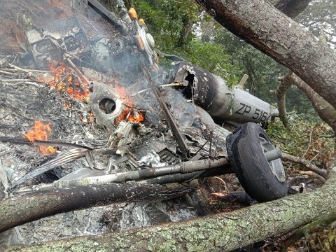 Crashed IAF Chopper