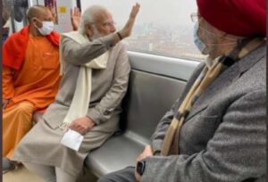 PM Narendra Modi takes ride in Kanpur Metro with Yogi Adityanath