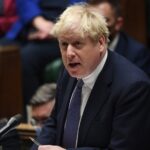 Britain PM Boris Johnson apologises in Parliament for attending lockdown party