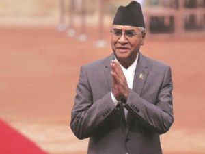 Nepal PM Sher Bahadur Deuba. File Photo